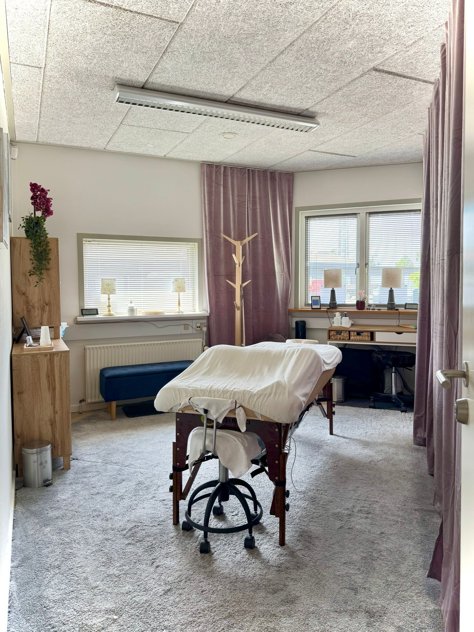 eksempel på lille lokale brugt til massør