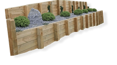 Grange Outdoor retaining walls and outdoor features