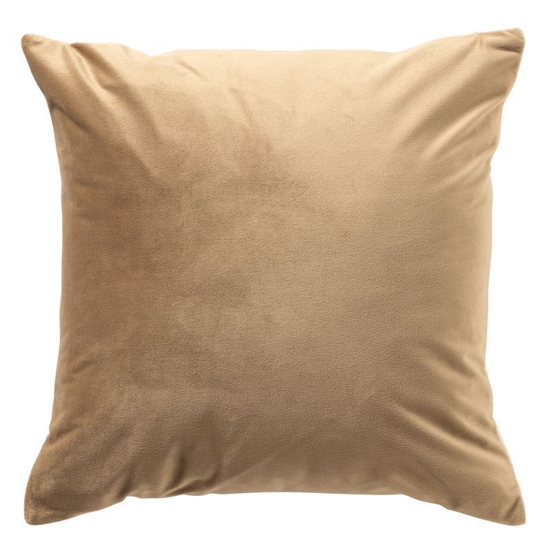 FABIA - sierkussen 45x45 cm - Incense - bruin, wit