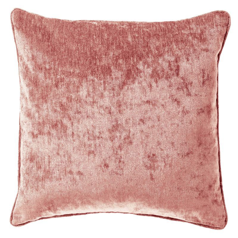 LEWY - sierkussen 45x45 cm - glansvelours - Old Rose - rose