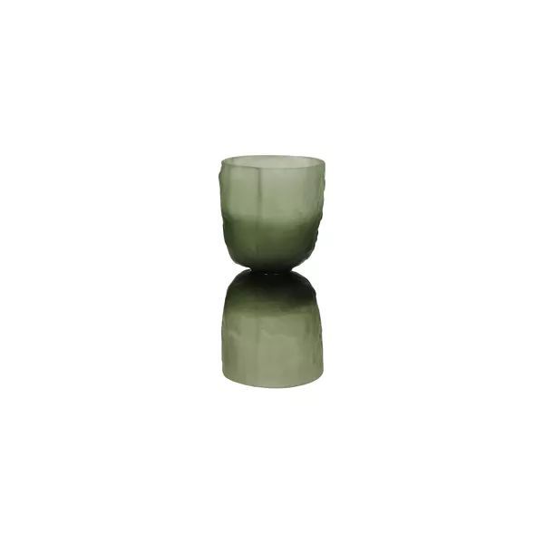 Pomax Diabolo Vaas/ Windlicht mat groen DIA 9 / H 18