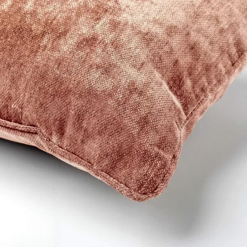 LEWY - kussenhoes 30x50 cm - glansvelours - Old Rose - rose