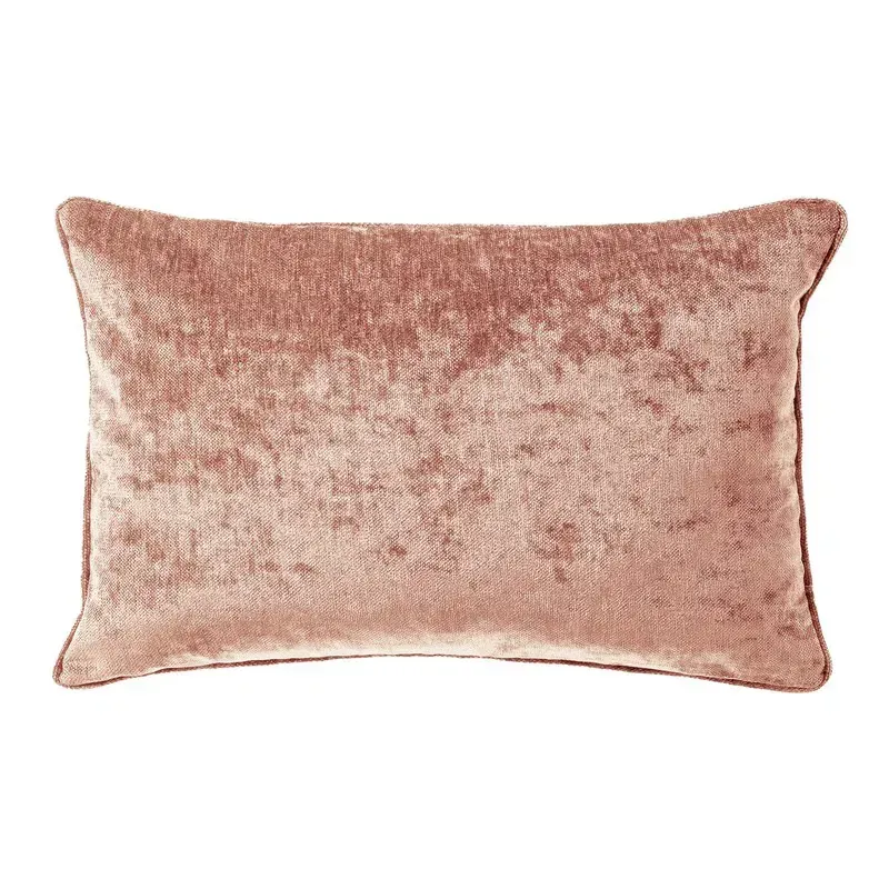 LEWY - kussenhoes 30x50 cm - glansvelours - Old Rose - rose