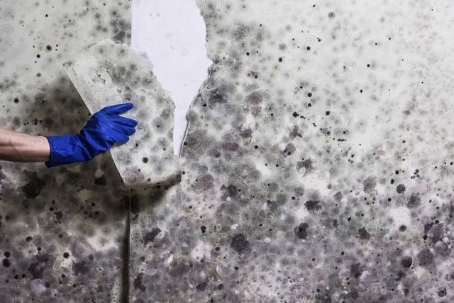 removing mold from wall