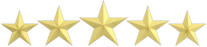 Five gold stars.