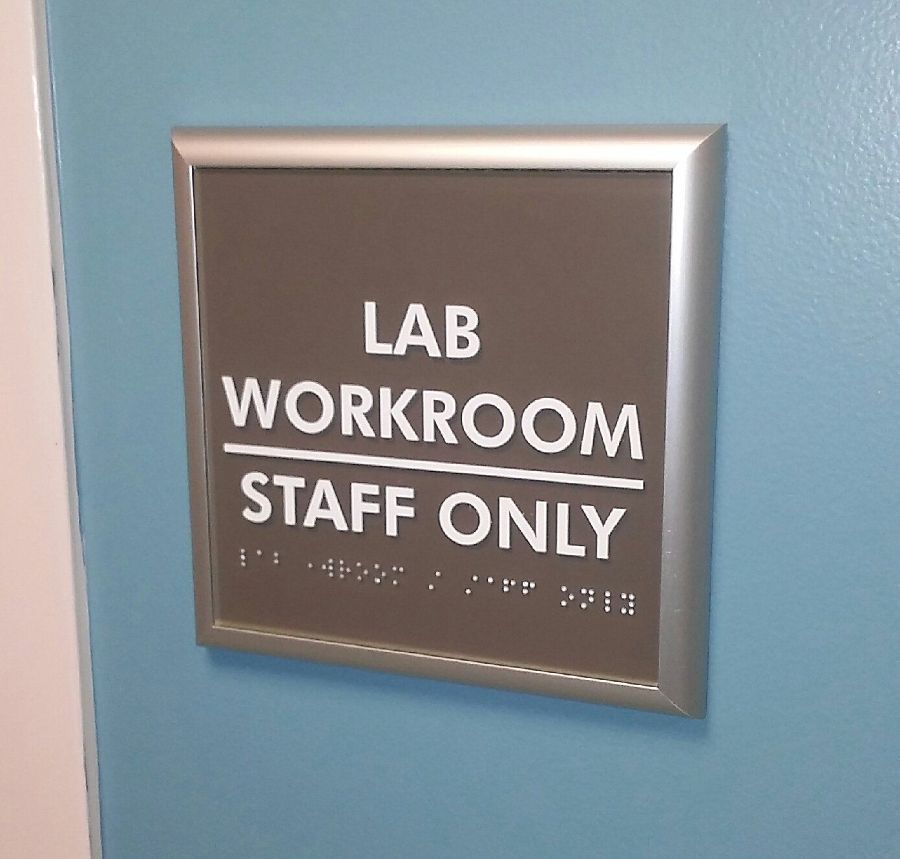 Lab Workroom Signage — High Point, NC — Craven Sign Services Inc
