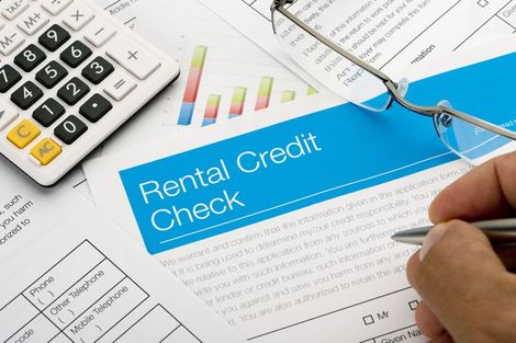 A rental credit check form