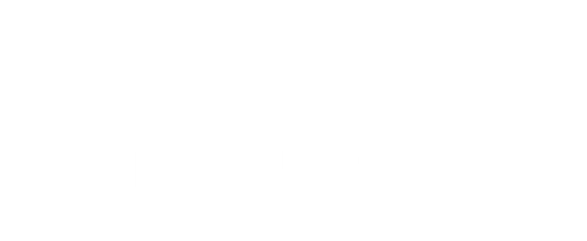 Retângulo horizontal branco sobre fundo branco.