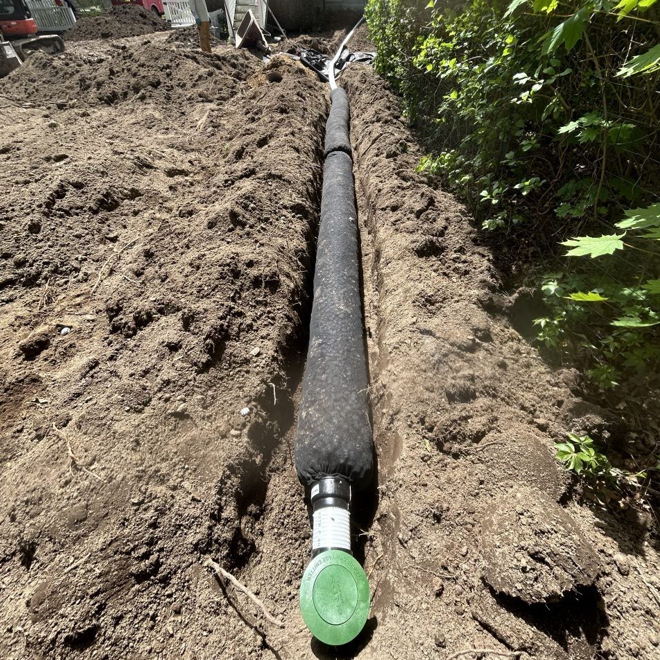 A drainage system that needs drainage service contractors serving Fairfield, CT