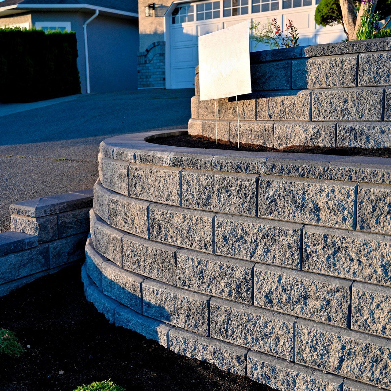 Two Tier Retaining Wall — Trumbull, CT — Pepper's Landscaping & Lawn Service, Inc.