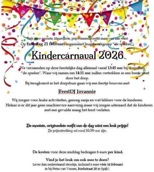 Poster for Kindercarnaval 2026
