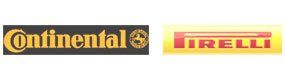 Continental and Pirelli logos