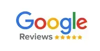 A google reviews logo on a white background.