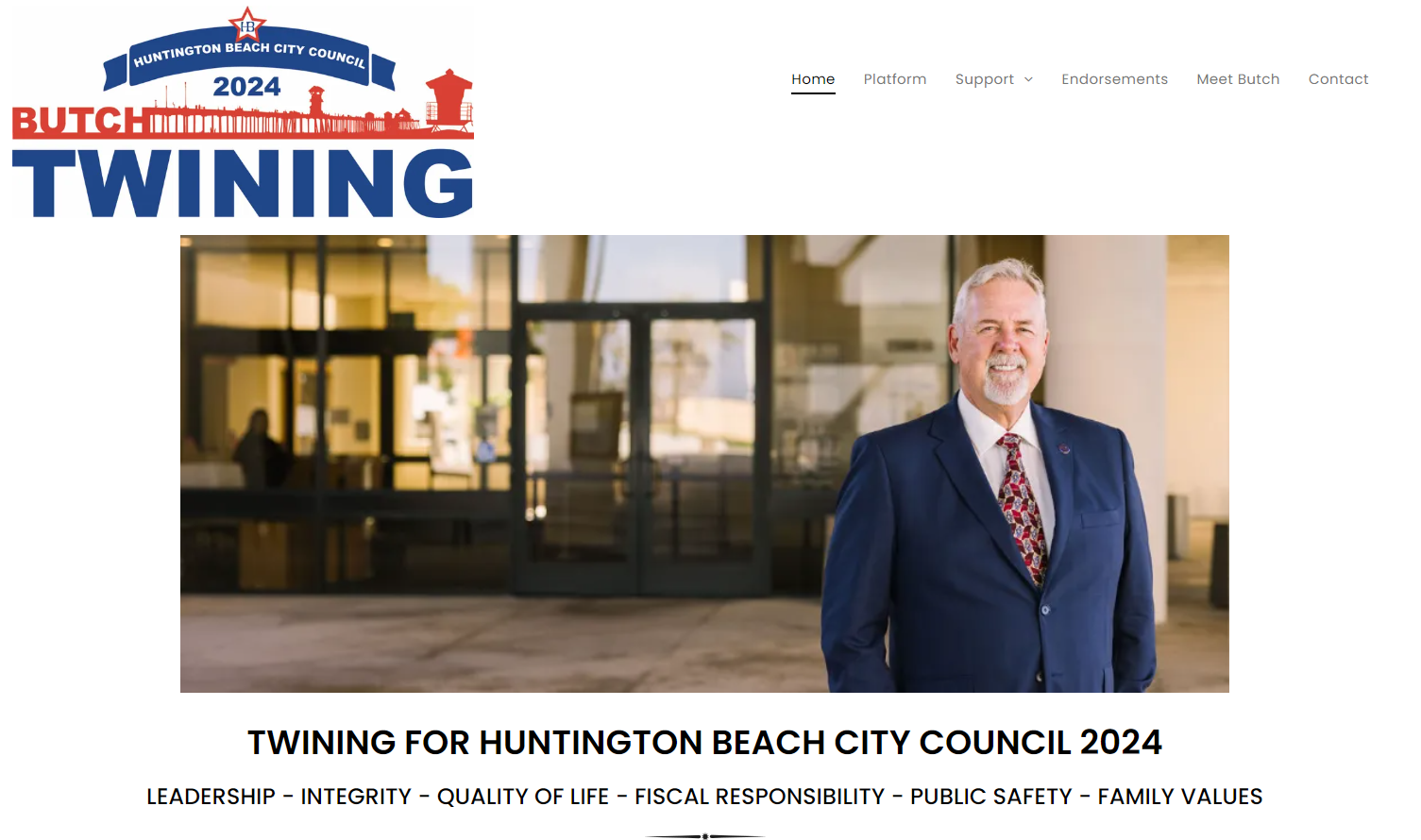 Butch Twining for City council