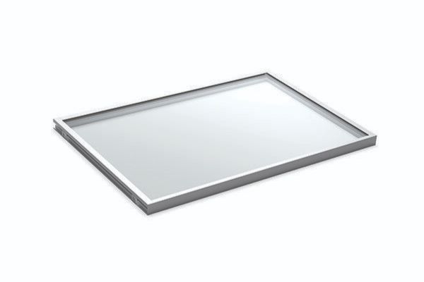 Matte Aluminum Color Option for LED Glass Shelf 20 Inch Depth 