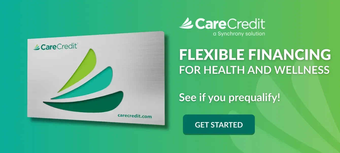 An advertisement for flexible financing for health and wellness.