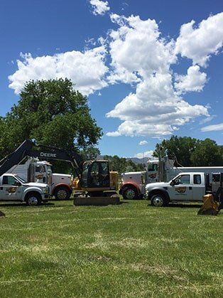 Excavation Trucks — Road Grading in Laporte, CO