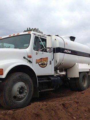 White Truck — Road Grading in Laporte, CO