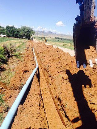 Underground Pipe — Road Grading in Laporte, CO