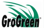 A green and black logo for grogreen