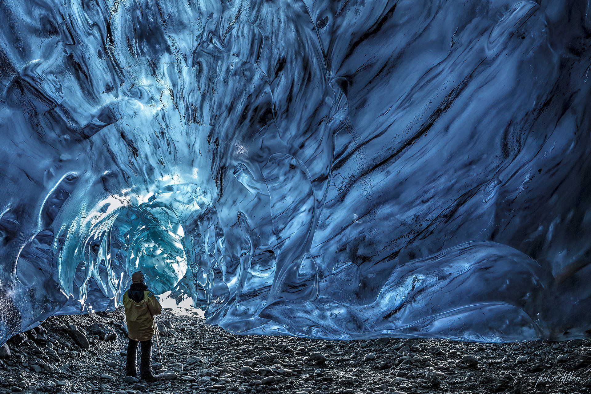 Blue Ice Caves in Iceland