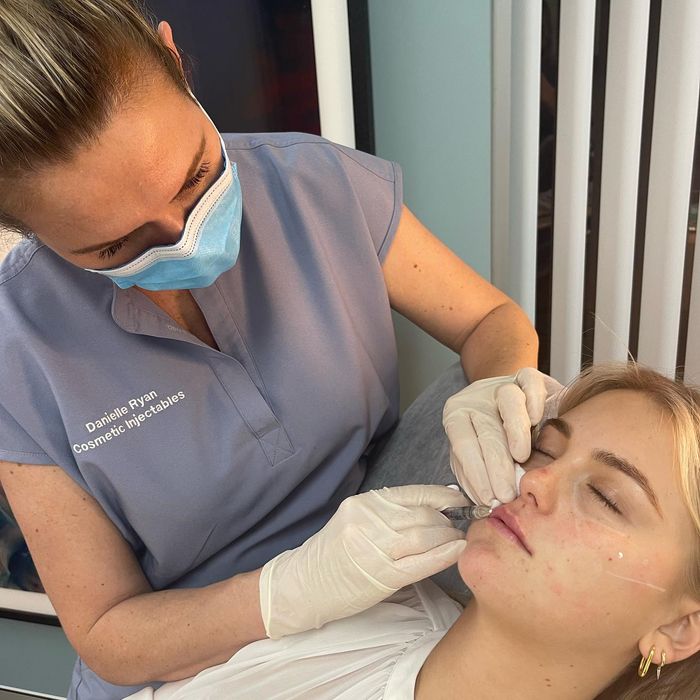 Cosmetic Specialist Danielle Ryan From Cosmetic Injectables & Skin In Wollongong Injecting Lip Filler