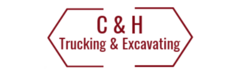 c & h trucking and excavating logo