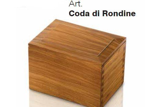 Urne in legno massello coda di rondine Anguillara