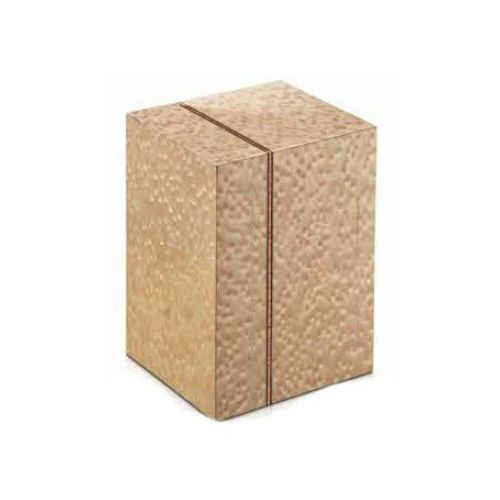 Cubo testurizzato color marrone