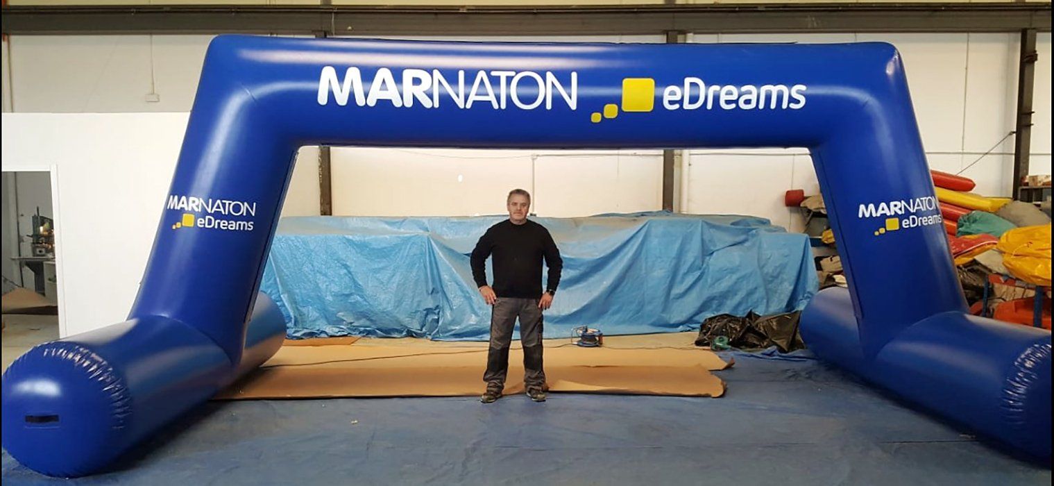 arco hinchable acuatico