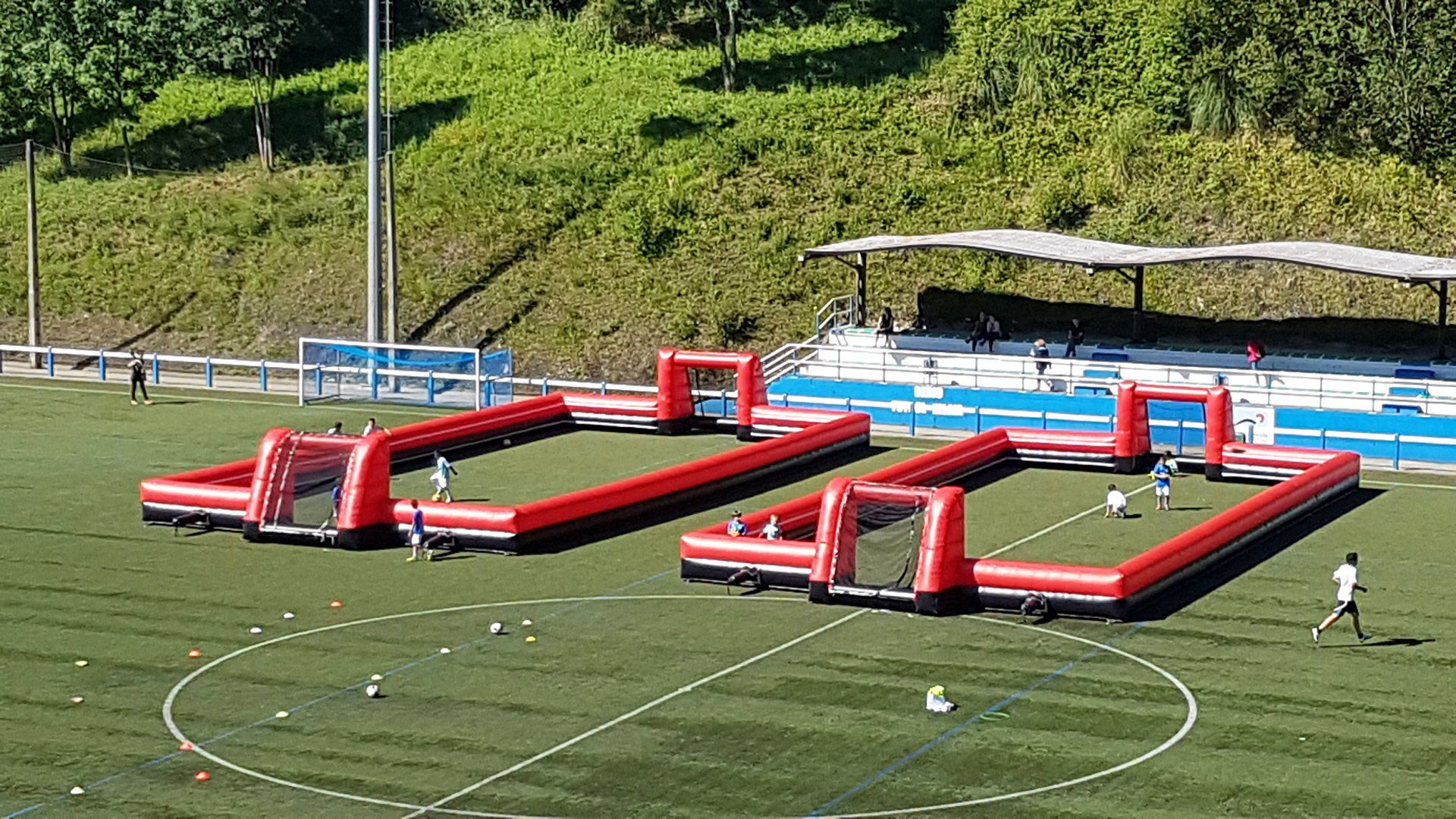campo futbol hinchable