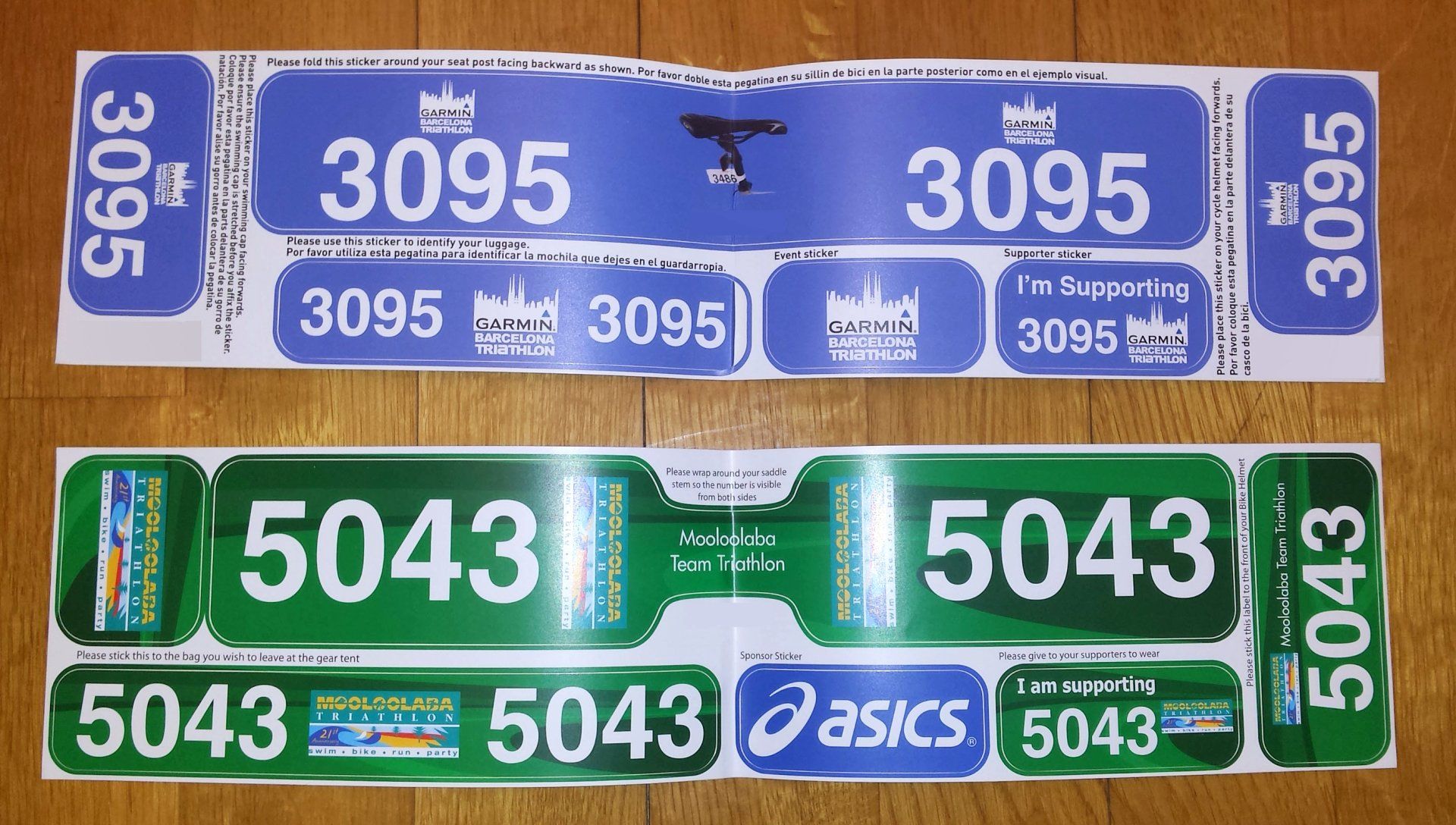 pegatinas triathlon