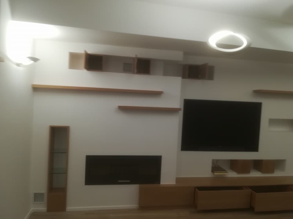 parete attrezzata legno