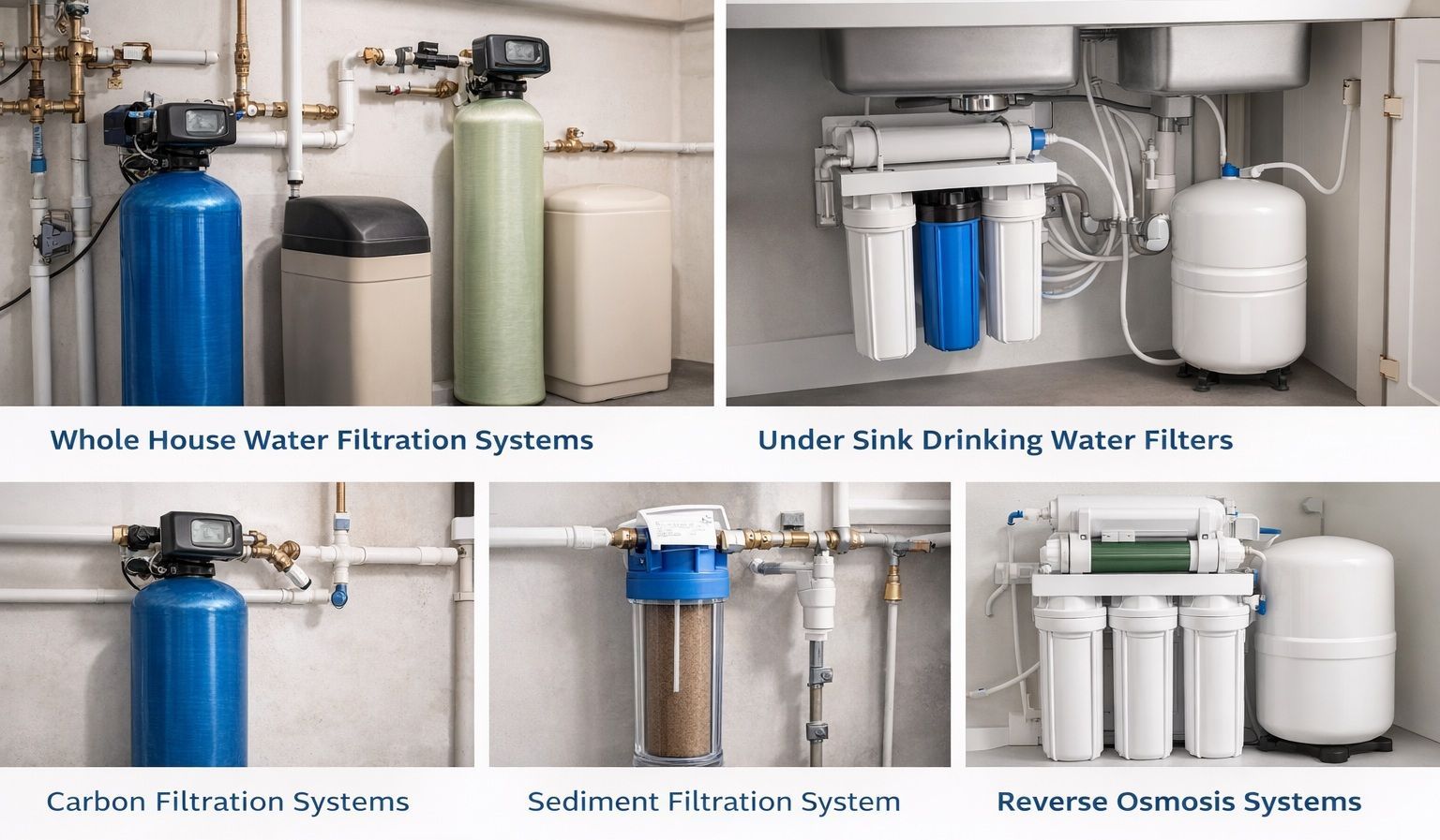 Types of water filtration systems in perth