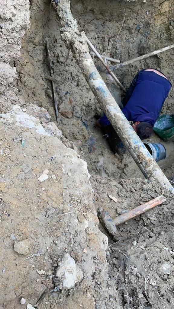 lavori di scavo per condutture