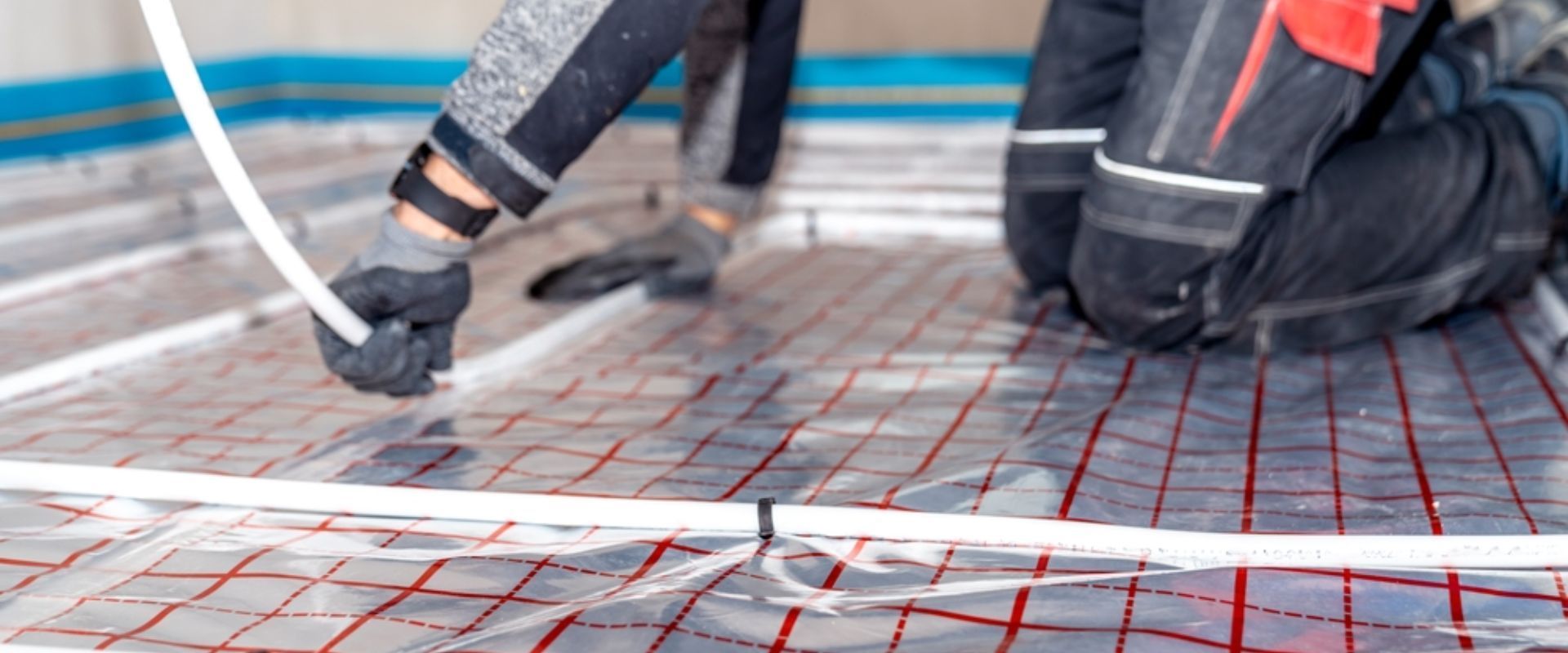 Electric radiant floor installation
