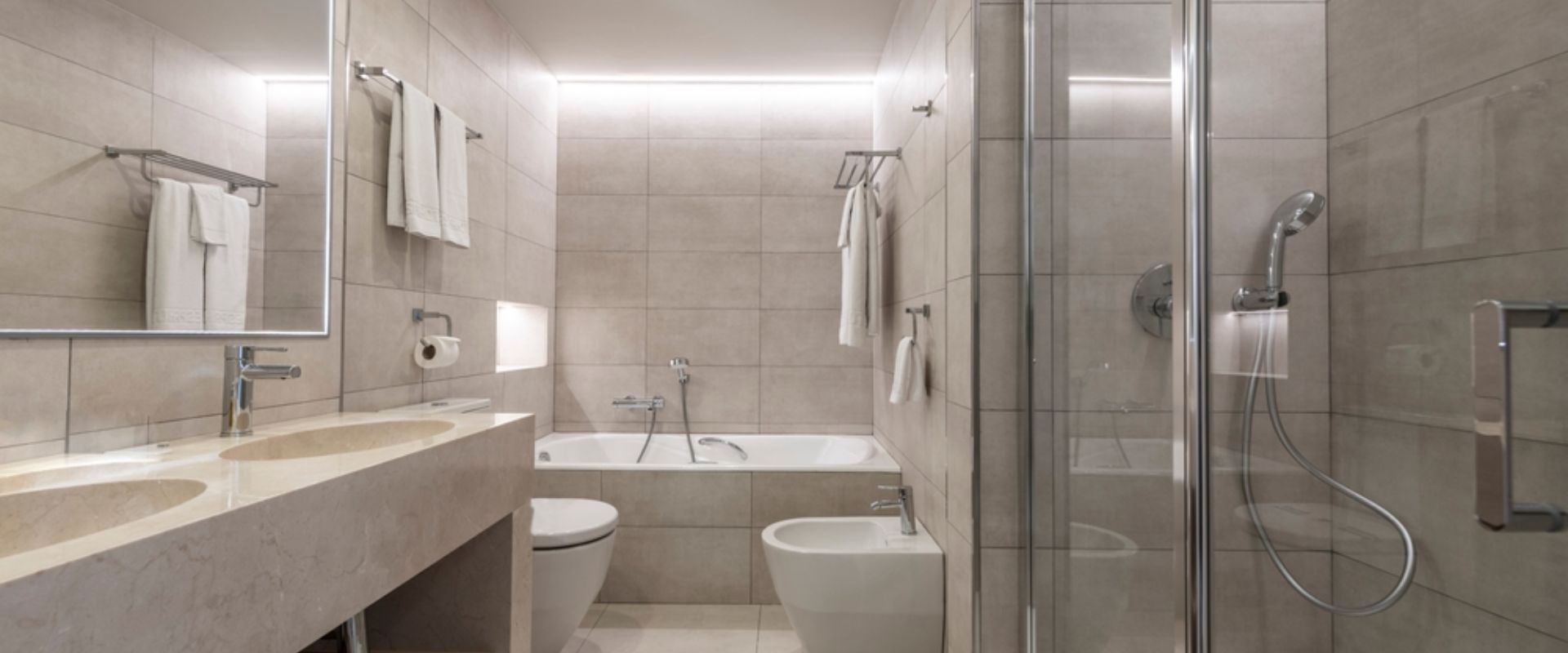 High-end bathroom remodel