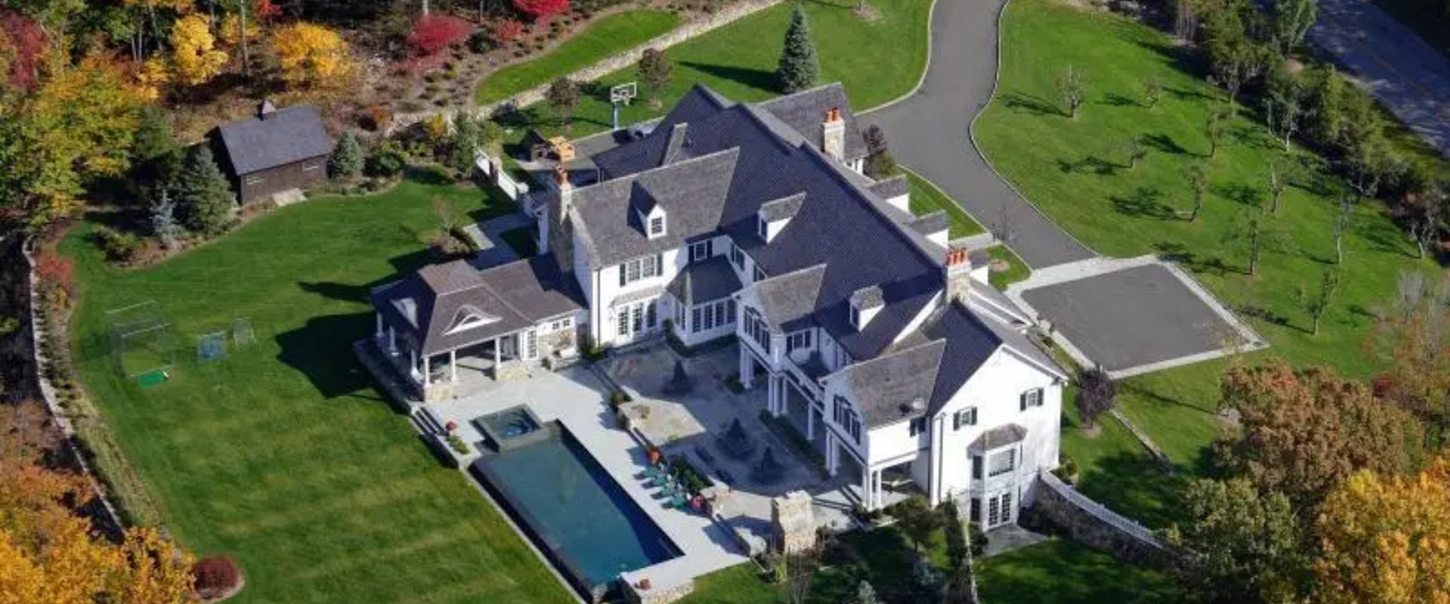 Large sustainable luxury home built with green home construction.
