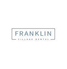 Franklin Village Dental logo in blue and gray within a rectangle.