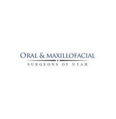 Logo for Oral & Maxillofacial Surgeons of Utah. Dark blue text on white background.
