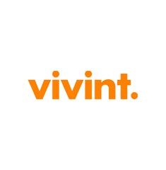 Vivint logo in orange text on a white background.