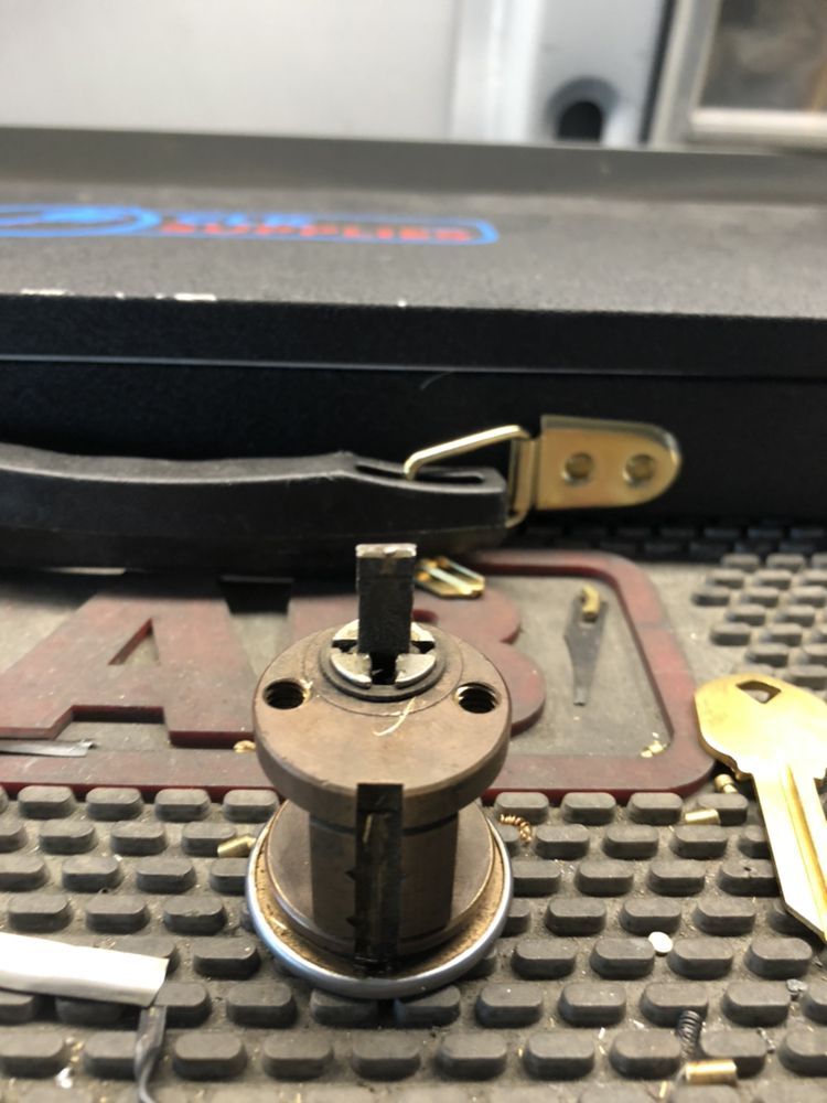 A briefcase with the letter a on it