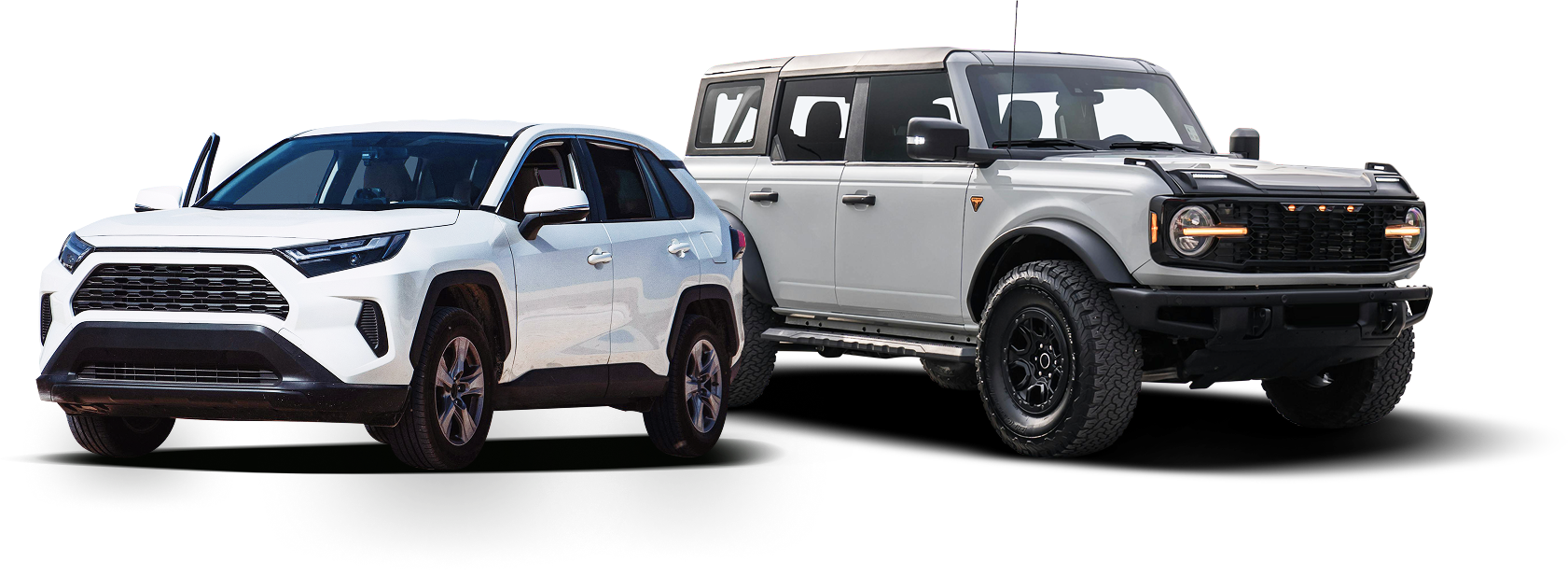 White Tesla Model 3 and gray Toyota Prius side-by-side | Lucky Autolabs