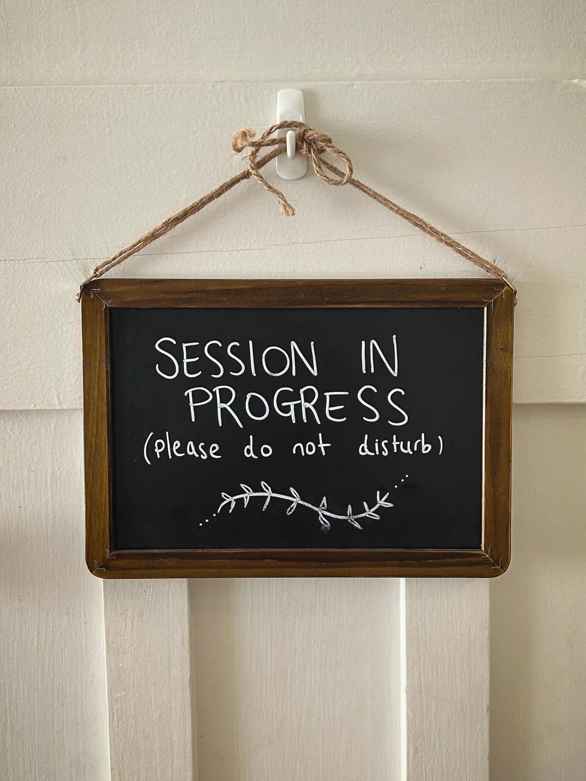 Black Chalkboard Sign — Serene Therapy with Lana In Paddington, NSW
