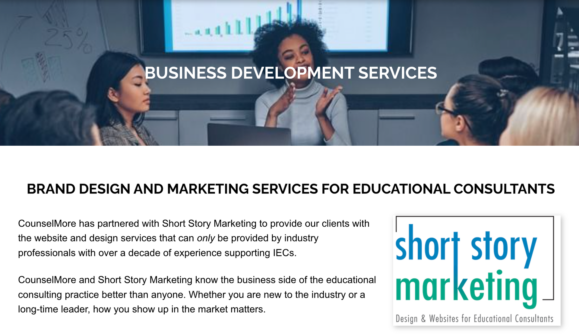 Click the image Services for Ed consultants