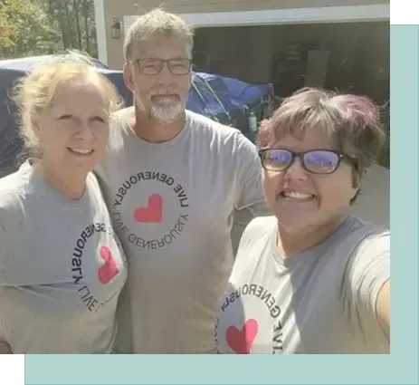 volutneers working with United Ambassadors of Hope