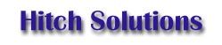 The word hitch solutions is written in blue on a white background.