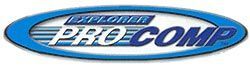 A blue and white logo for a company called pro comp.