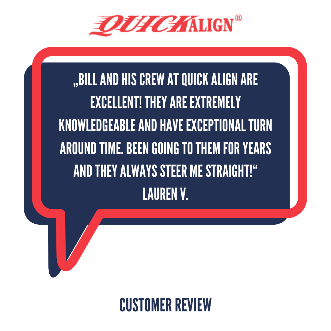 a speech bubble with a quote from a customer