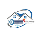 Red gear with a blue air conditioning unit. Text reads "Heavenly Charged".